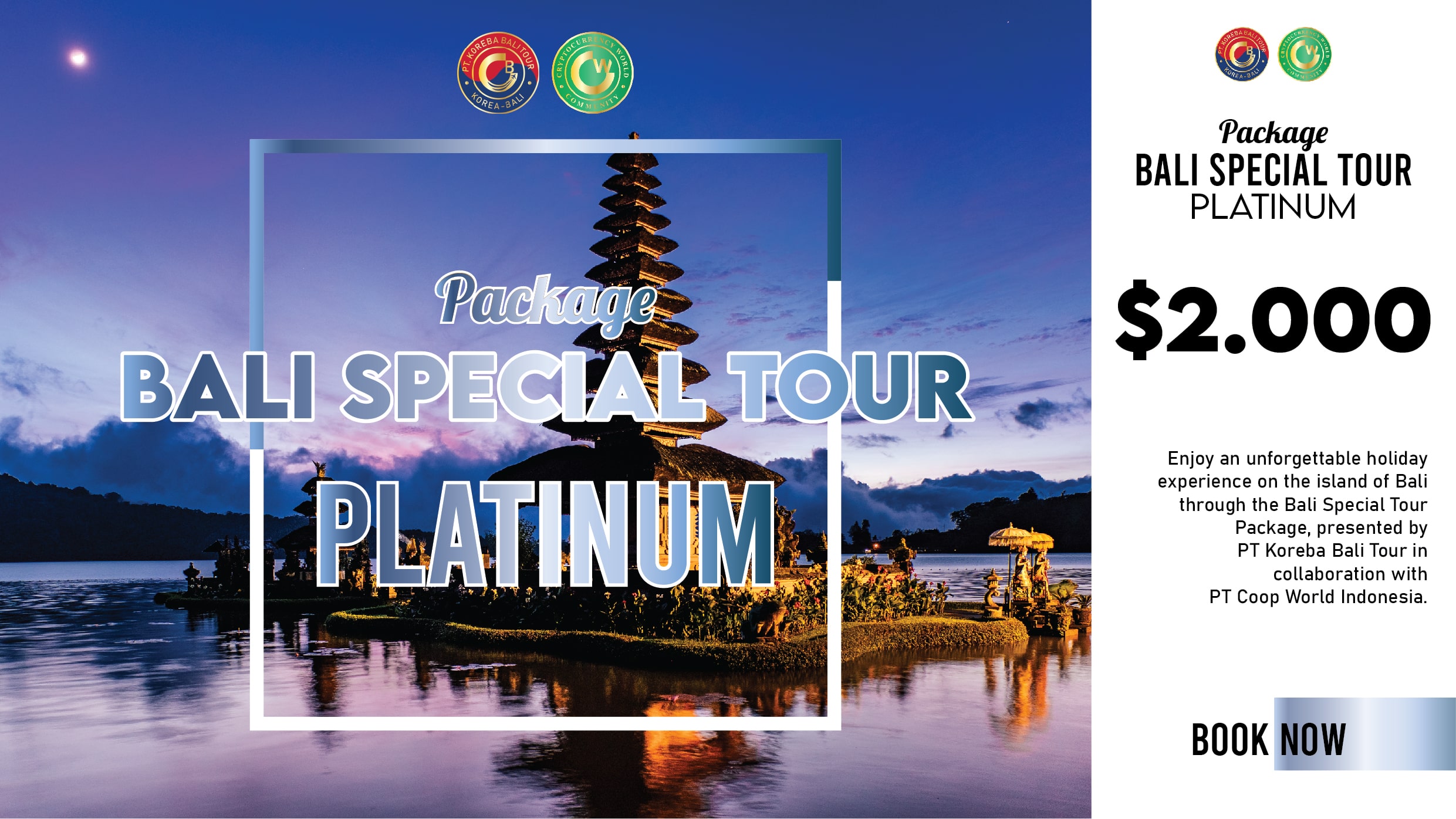 BALI SPECIAL TOUR WATERBOMB PLATINUM